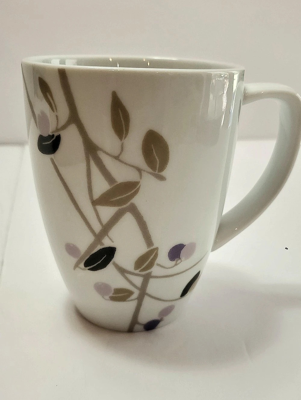 Corelle Midnight Garden Floral Porcelain Mugs Set of 8